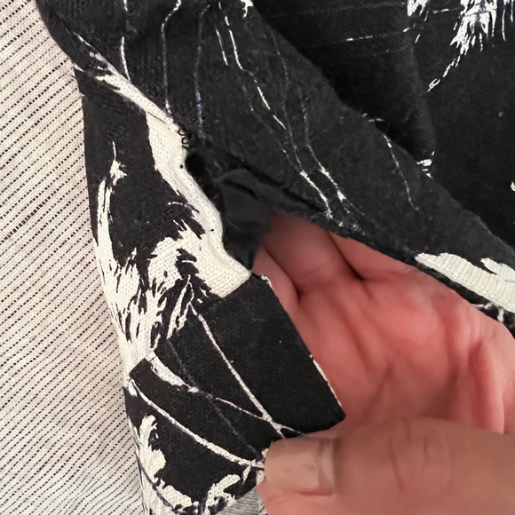 WHISTLES pari print linen crop top, US 4-6, NWT - Picture 9 of 10